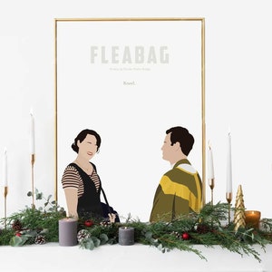 Fleabag Movie Poster | Fleabag Poster | Mid Century Modern Poster | Printable Art | Digital Art | Wall Art | Home Decor | High Quality