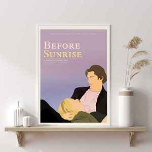 Before Sunrise Poster | Richard Linklater | Inspired Poster | Art Print | Movie Illustration | Wall Art Print | Home decor