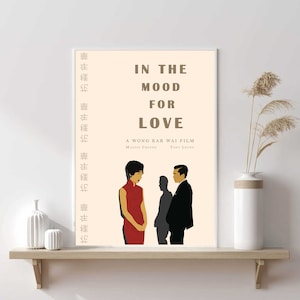 In The Mood For Love Poster | Wong Kar Wai| Minimalist Movie Poster | Wall Art | Vintage Art Print | Wall Decor | Custom Poster