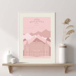 The Grand Budapest Hotel I Wes Anderson | Inspired Poster | Art Print | | Movie Illustration | Wall Art Print | Home decor I Poster