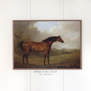 Horse Painting Vintage, Antique Equestrian Print, Victorian Decor Antique | 271 Horse