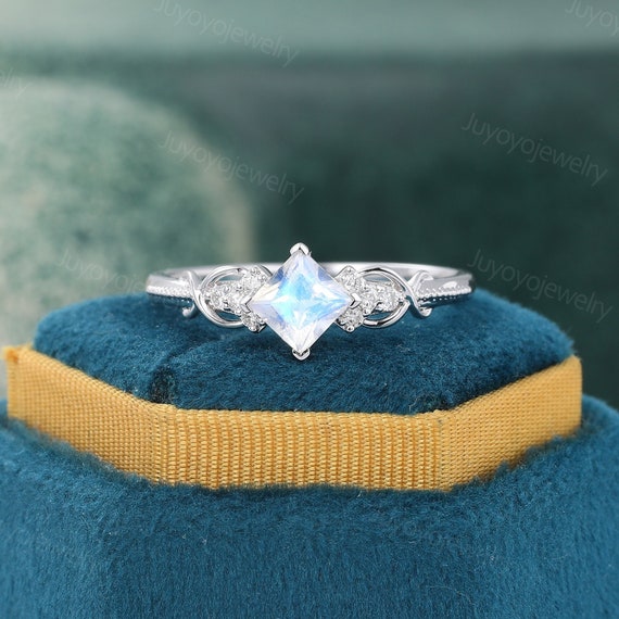 Rainbow Moonstone Cut Out Ring Rainbow Moonstone Cut Out Ring