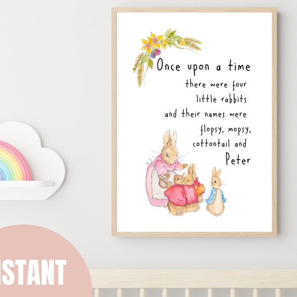 Peter Rabbit Quote Etsy