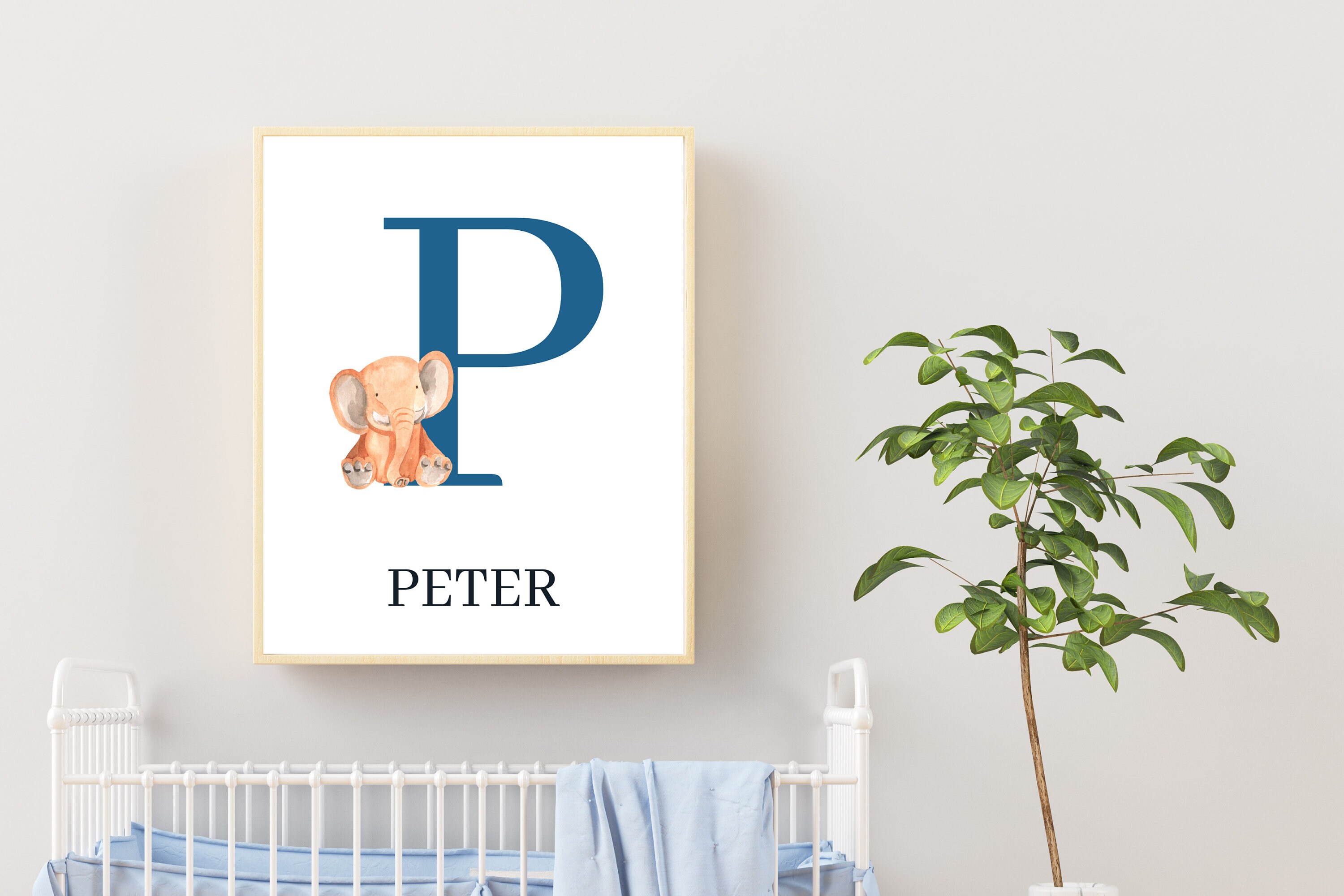 Art & Collectibles Above Crib Printable Baby boy nursery Personalized