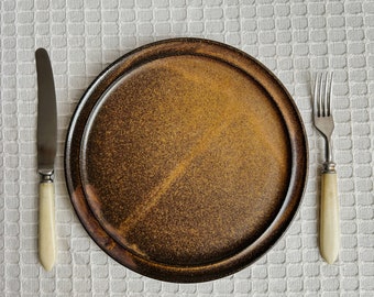 Ceramiczny talerz vintage / Talerz śniadaniowy