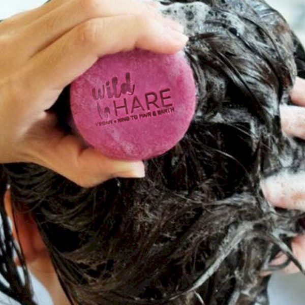 Wild Hare Festes Shampoo + Spülung, plastikfrei, palmölfrei, SLS, SLES, frei von Parabenen, Vegan, Keine Tierversuche, Geschenk, Weihnachten