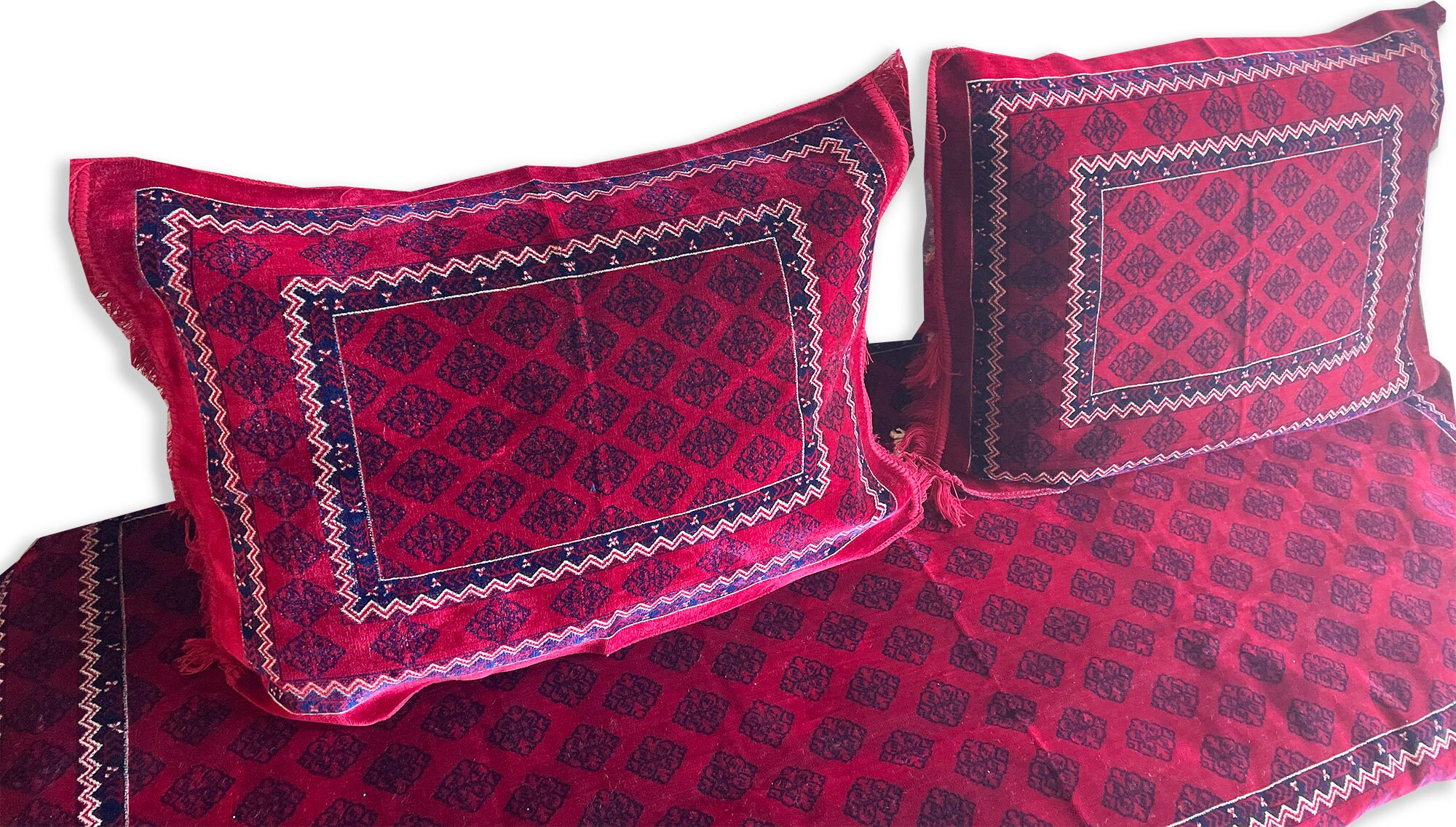 Housse de Canapé Turc Au Sol, Siège Islamique Turc, Arabe Design Traditionnel, Jalsa Rouge, Housse C