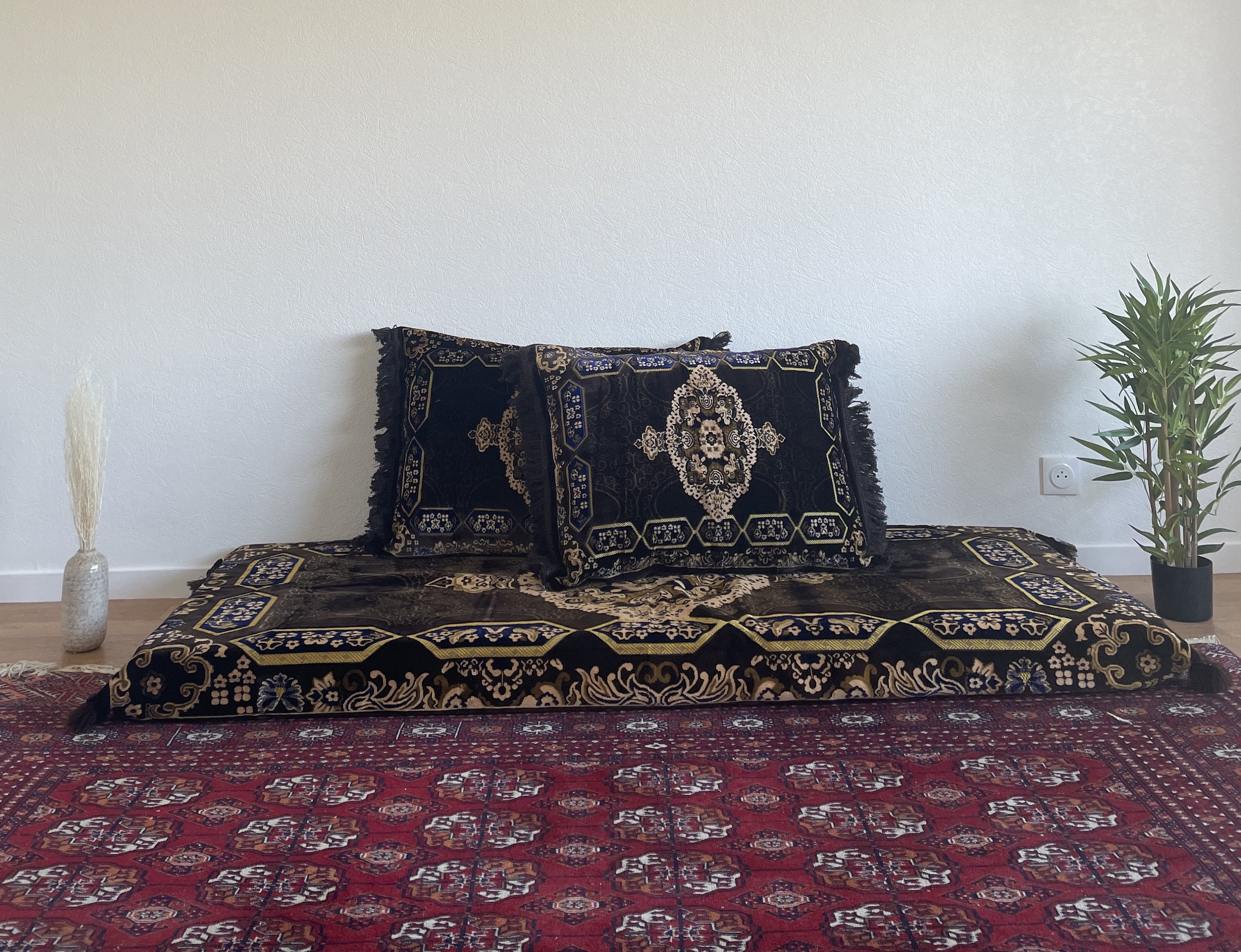 1 Floor Sofa Cover 2 Cushions Set Beautiful Afghan Toshak Etsy