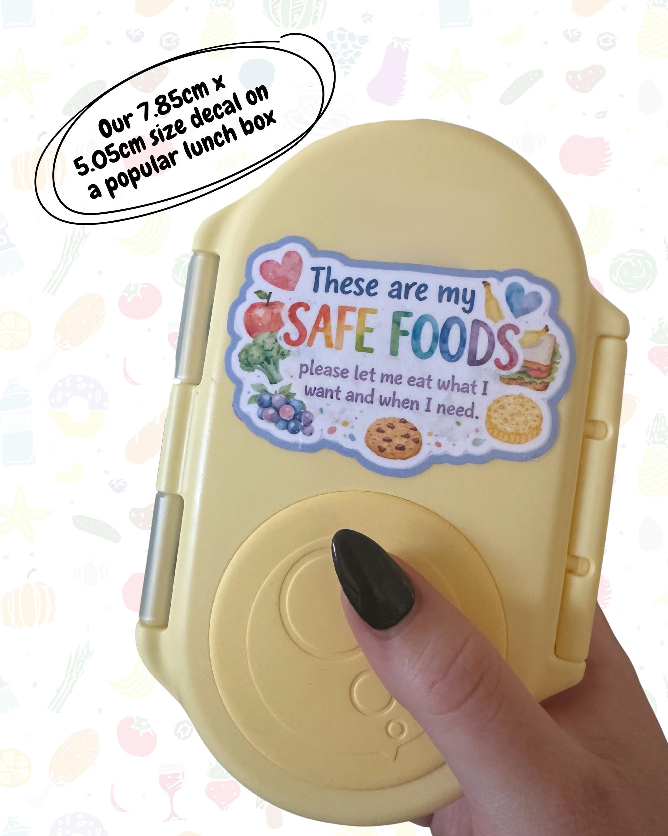Crocksafe Sticker Safe Foods Lunchbox Sticker Decal - Etsy Australia