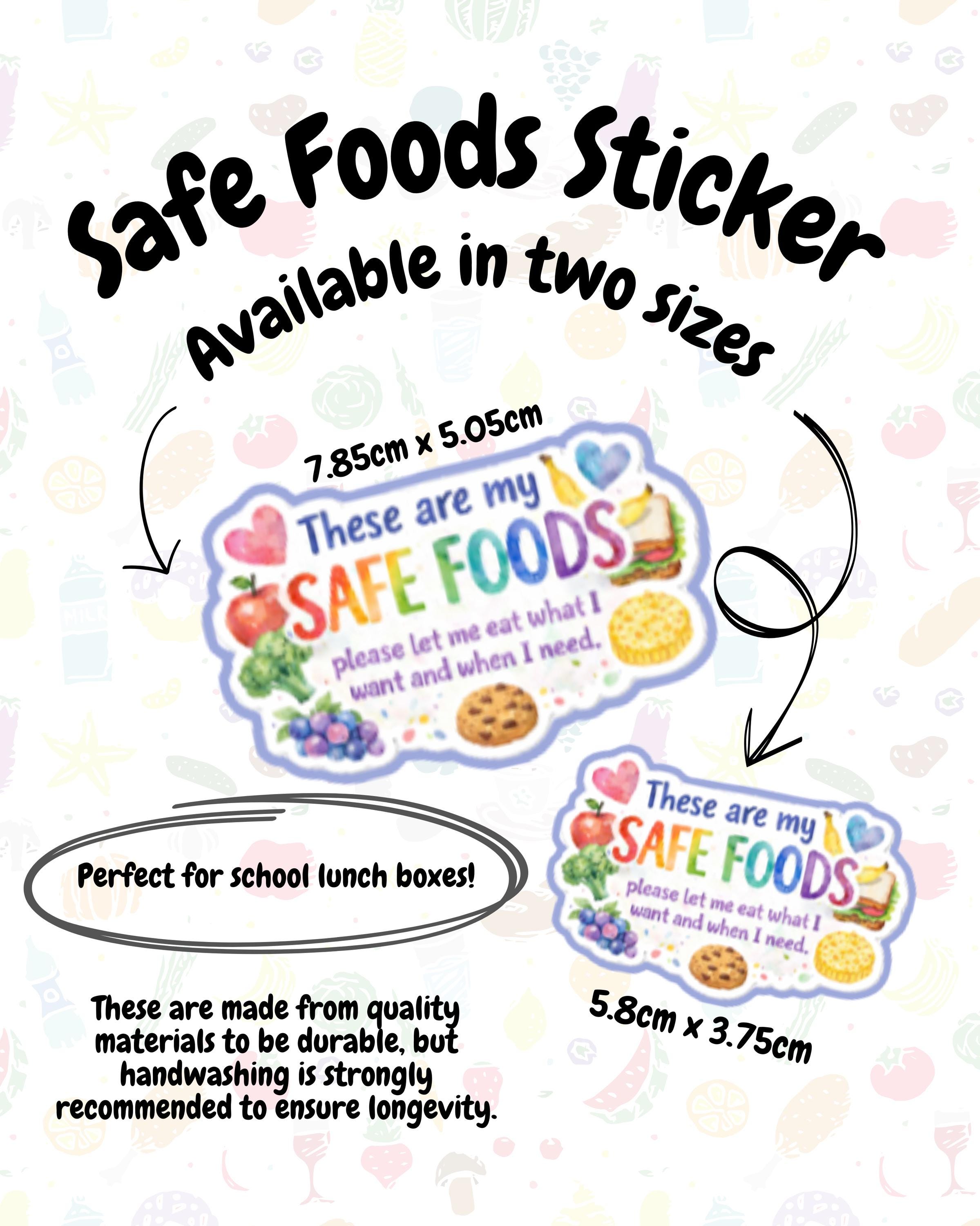 Crocksafe Sticker Safe Foods Lunchbox Sticker Decal - Etsy Australia