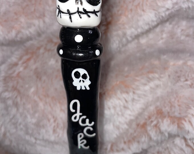 Ergonomic Clay Crochet Hook Jack Skellington Jack is Back 5.0mm Hook