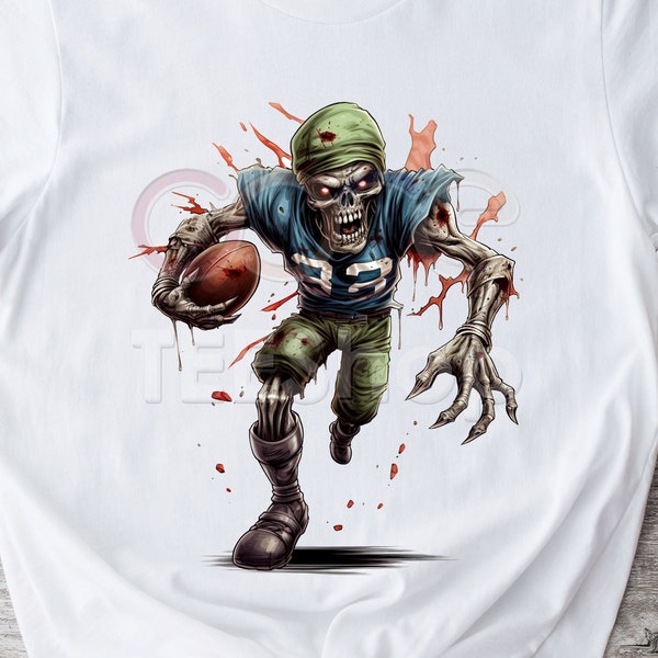 American football png, football sublimation, zombie football png, gameday shirt