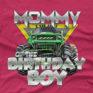 Papai e mamãe do aniversariante png | Aniversariante de Monster Truck PNG para sublimação | Design de aniversário de Monster Truck PNG para coveiro
