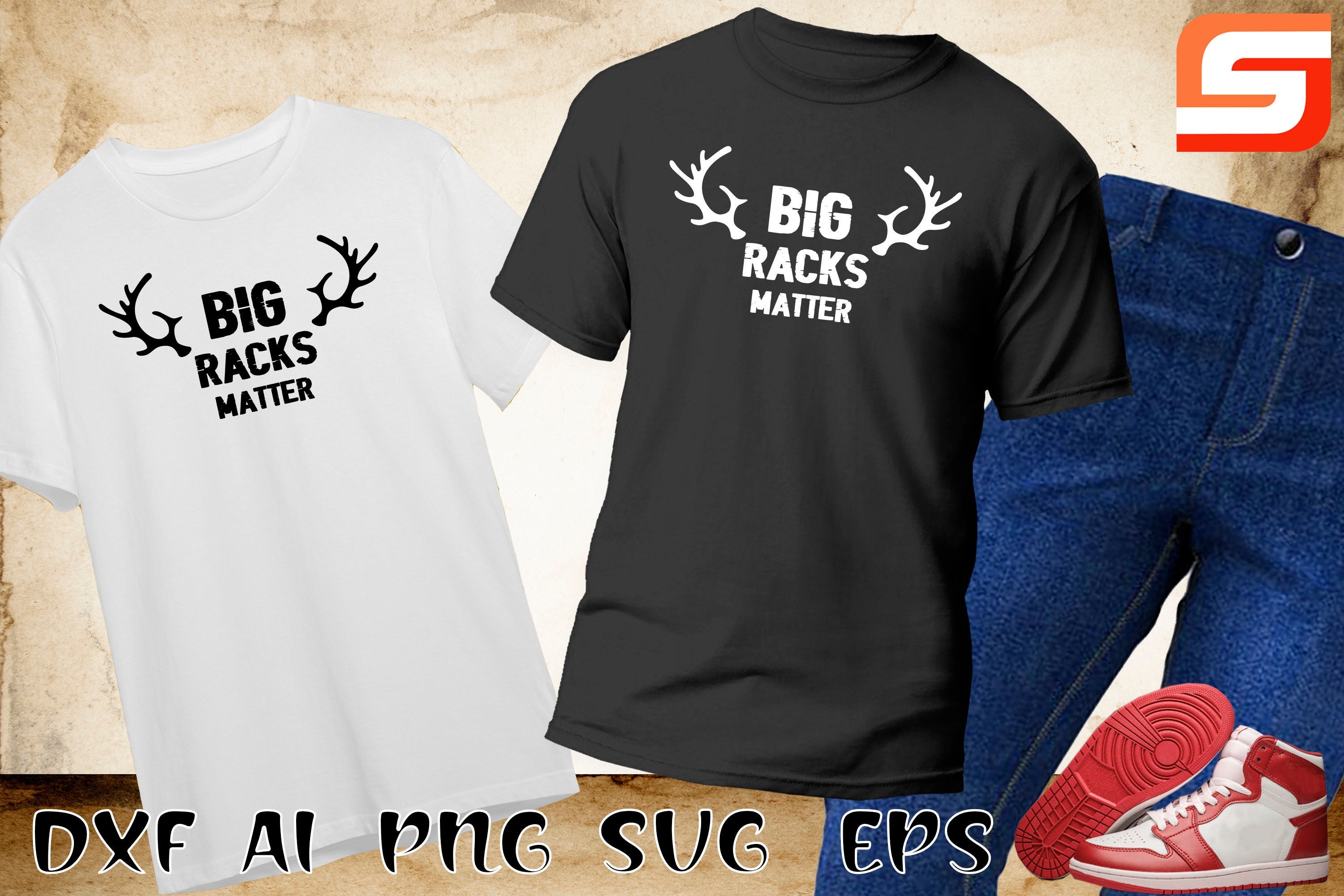 Deer Svg, Big Racks Matter Shirt Design. - Etsy