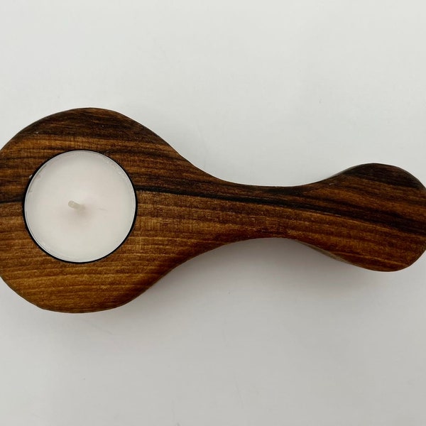 Wallnut candlestick