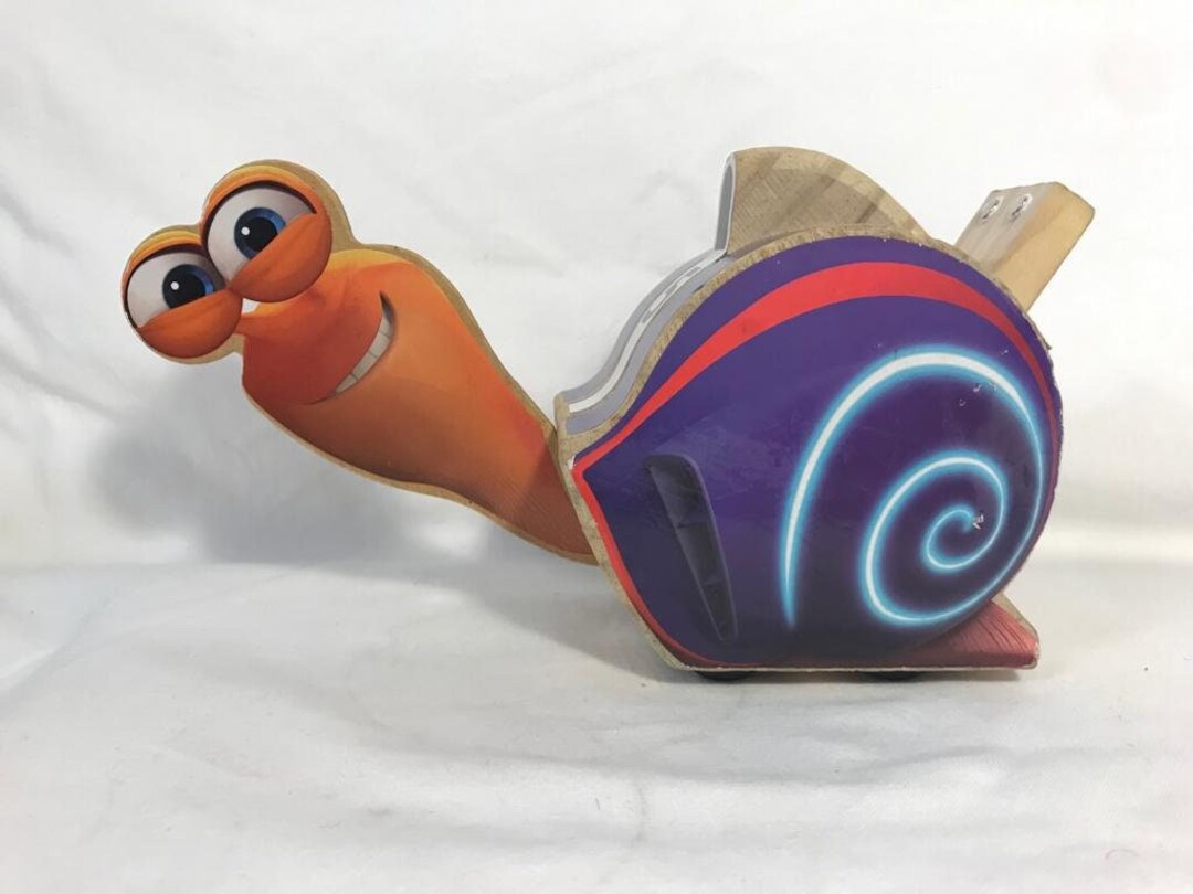 Stroffman Animated Wooden Snail 0764MX on Wheels, Cute, Adorable