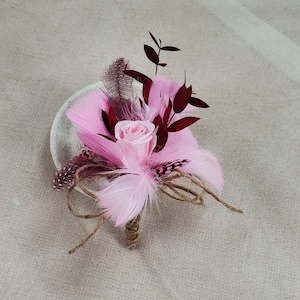 Pink Preserved Rose Boutonnieres For Wedding/ Prom, Wedding Bouquet, preserved rose,