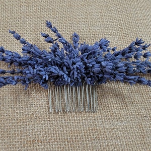 Preserved Lavender Hair Comb For Wedding Dried Flower,Bridal Hair Clip,Boho Bridal Hair Pins,Dried Flower Comb,Hair Comb