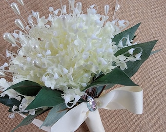 Artificial Lily of the Valley bouquet for wedding