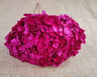 Preserved Hydrangea In rose red without, Preserved Hydrangea, Preserved Flowers, Dried Flowers, Real Flowers, Wedding Flowers 18"-20" Tall