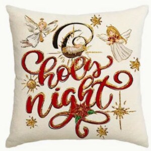 Oh Holy Night Church Pillow | Little Birdie