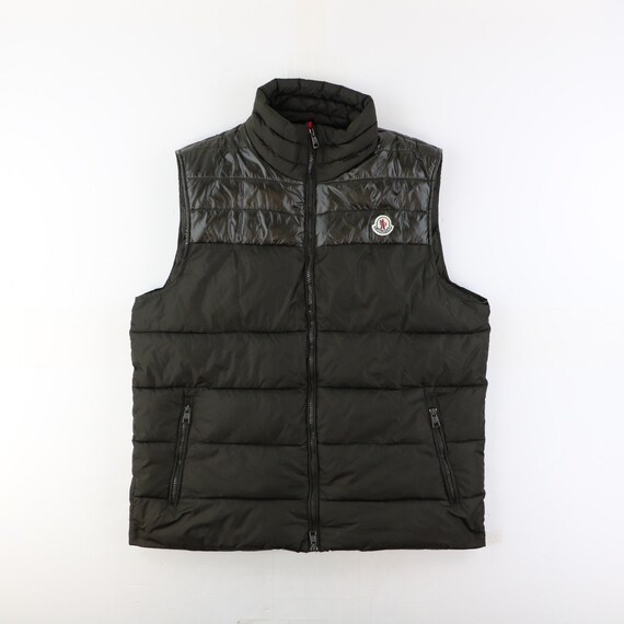 Moncler Gilet 90s Vintage Puffer Bodywarmer Brown Size Medium