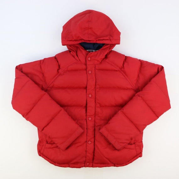 Tommy Hilfiger Puffer Jacket Vintage Red - Etsy