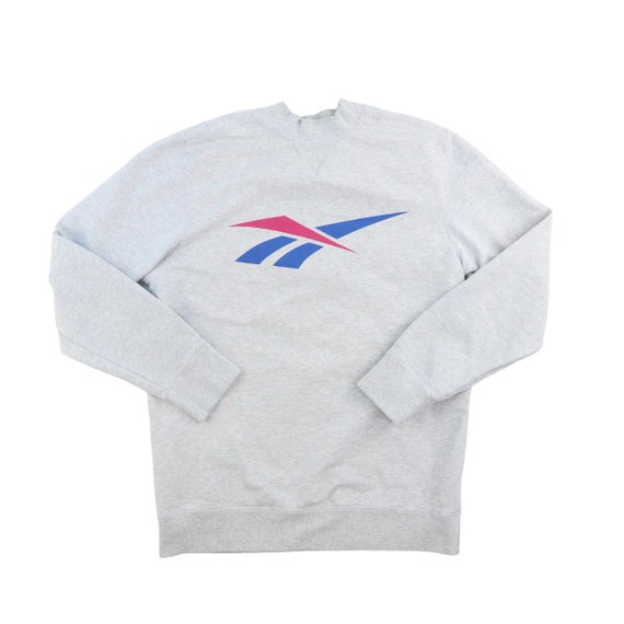 Reebok Sweatshirt Reebok Sweatshirt Vintage Crewneck 90s Grey Size