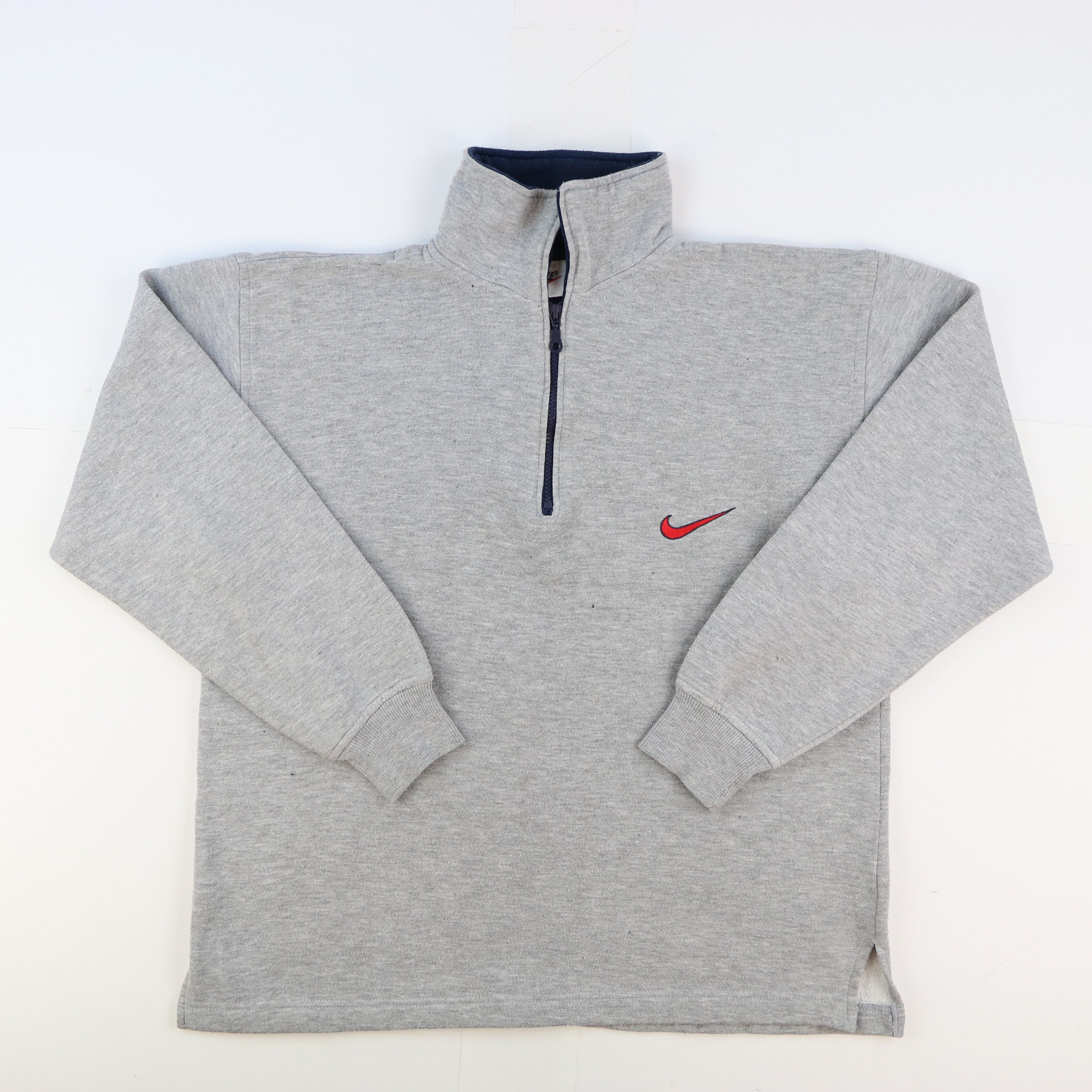 Nike Quarter Zip Jumper Light Grey 1/4 