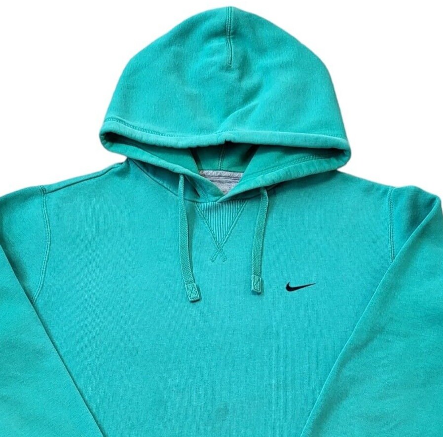 Nike Jumper Vintage Sweater Hood 90s Green Men's Size - Etsy