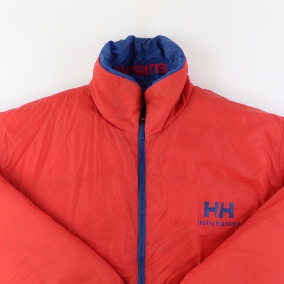 Helly Hansen Coat 90s Puffer Jacket Vintage Red and Blue Size