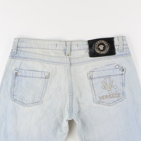 Bank killing pop Versace Jeans 90s Designer Jeans Light Wash Denim Pants Waist - Etsy Israel