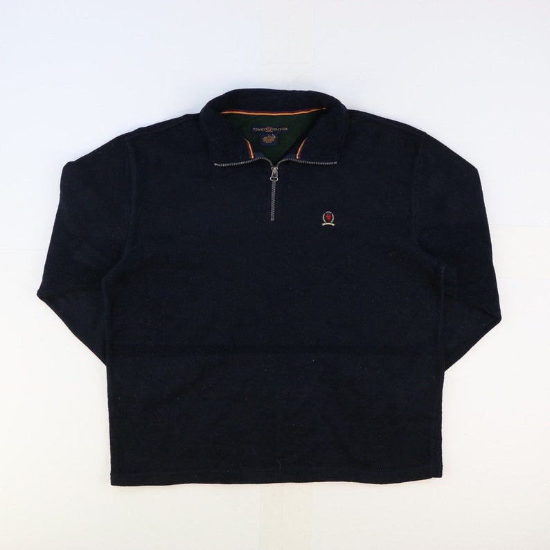 tommy hilfiger fleece quarter zip