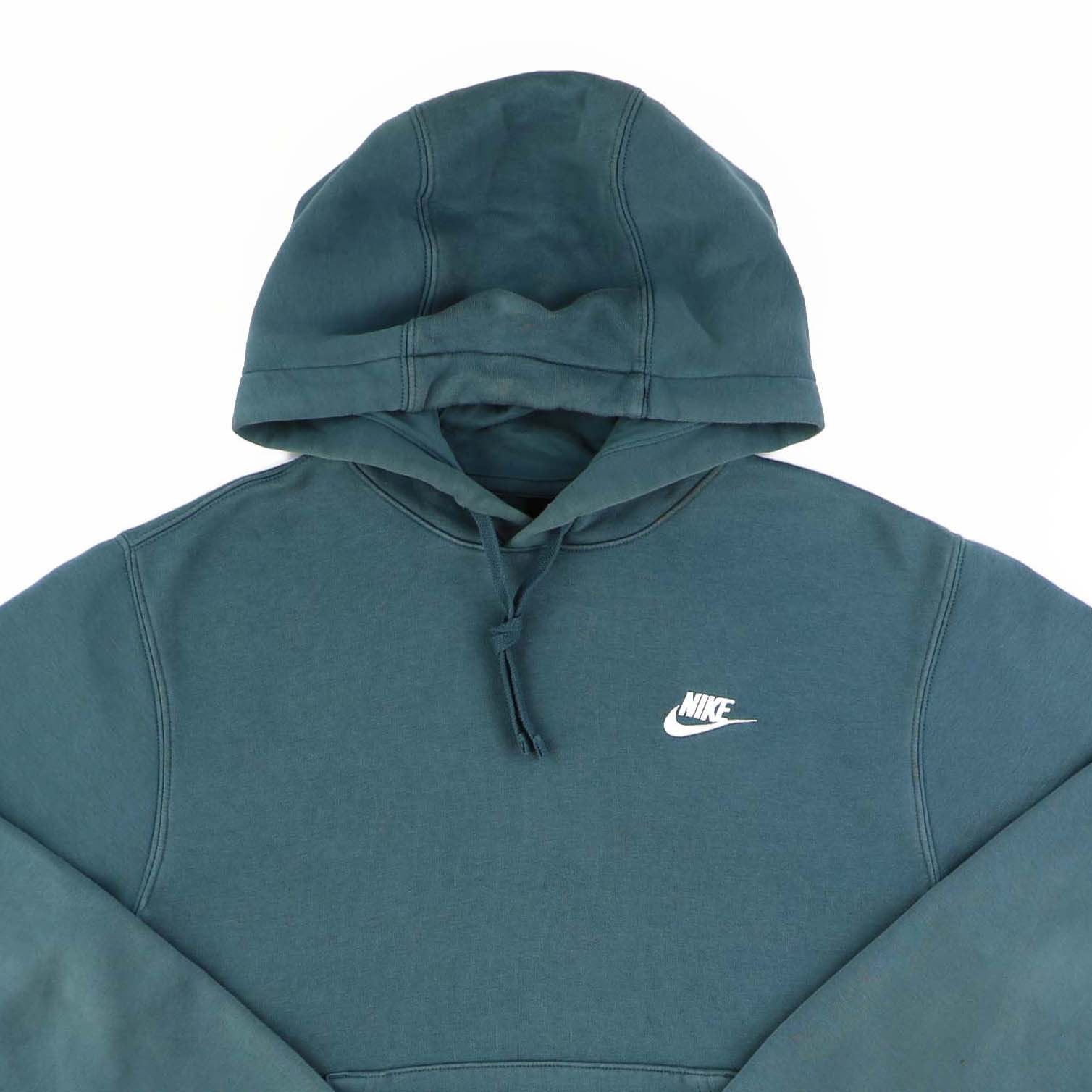 Nike Hoodie Nike Jumper Vintage 90s Hooded Sweater Teal Size - Etsy