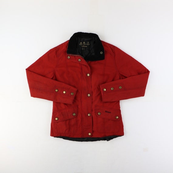 barbour jacke rot