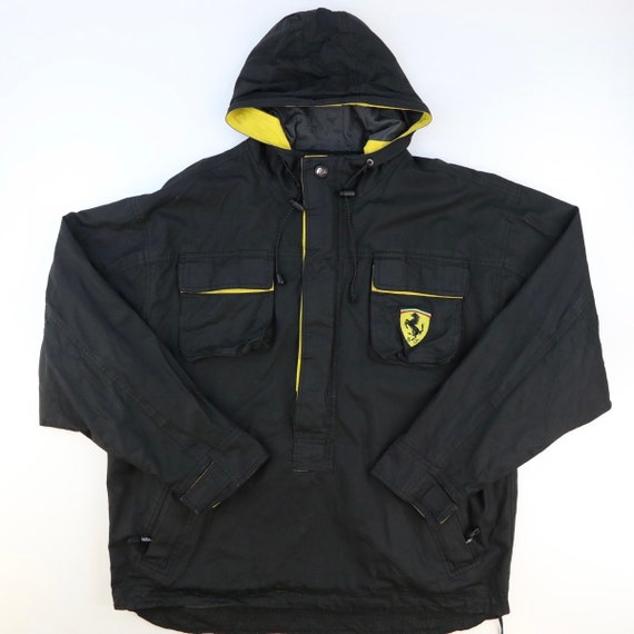 Ferrari Jacket 90s Vintage Racing Jacket Retro Black … - Gem