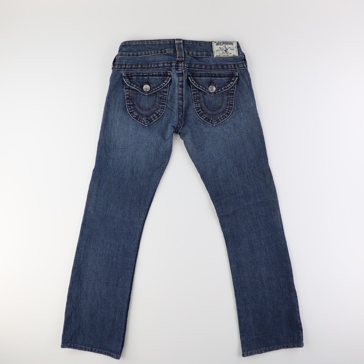 True Religion Jeans Truey Trousers Denim High Rise Flared QT