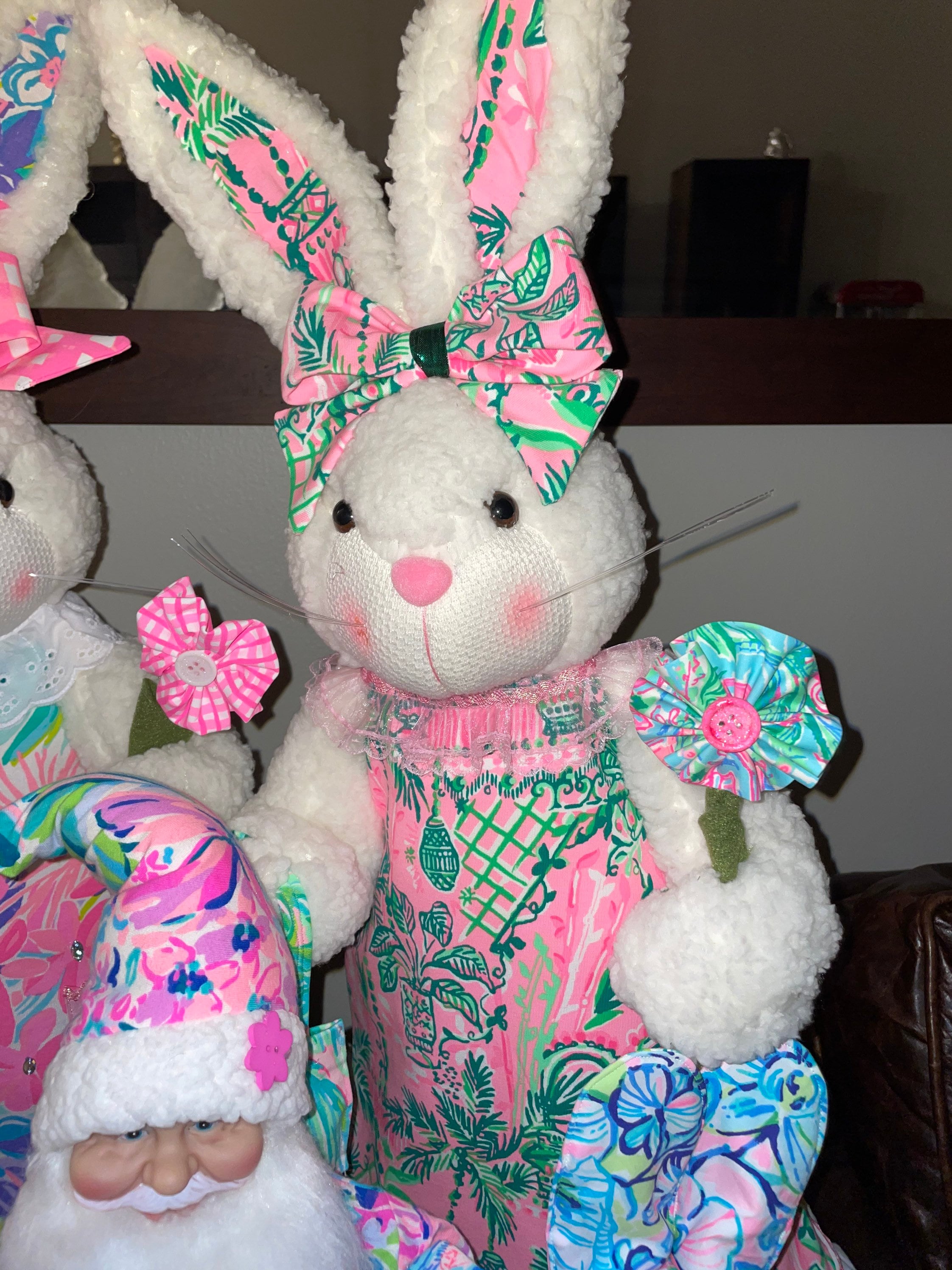Palm Beach / Preppy Style Home Decor Bunnies Christmas / Easter ...