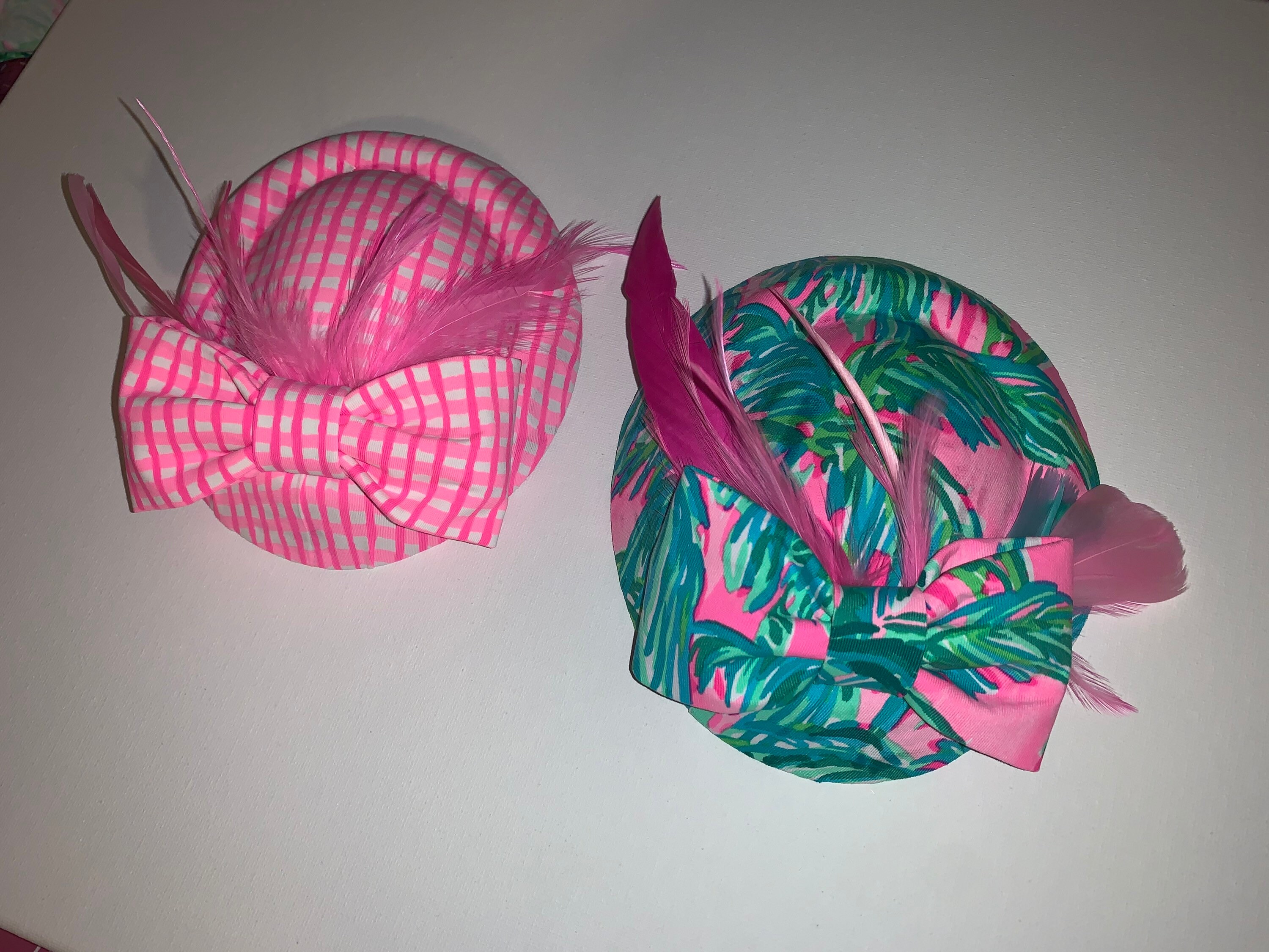 Preppy Palm Beach Style L P Handmade Derby /tea Hat  display picture 1