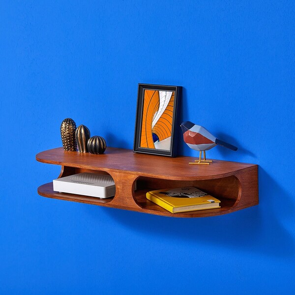 Floating Media Console Etsy