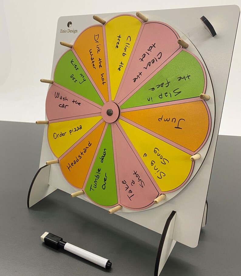 Handmade Spin the Wheel Game Customizable Multipurpose Etsy