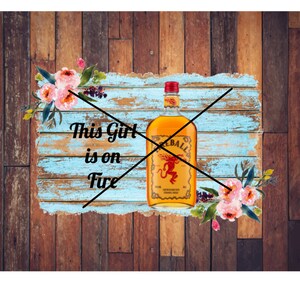 Cette fille est en feu - Boule de feu - PNG Digital Design - 20 Skinny Straight - Sublimation image 2