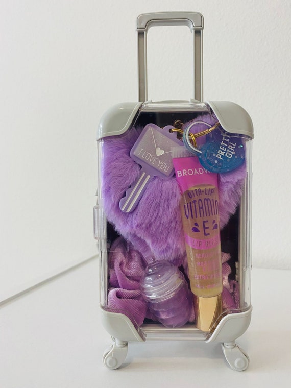 Mini Suitcase Keychain and Lipgloss 