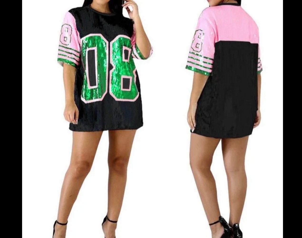 Sequins Neckline Cotton Shirt