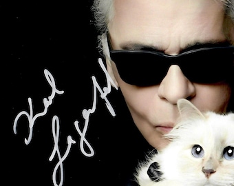 Karl Lagerfeld Autograph + COA