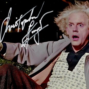 Christopher Lloyd Autograf + Äkthetsintyg (Tillbaka till framtiden)