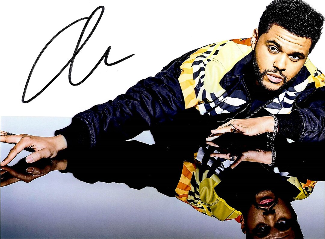 The Weeknd Autograph autogramm COA - Etsy