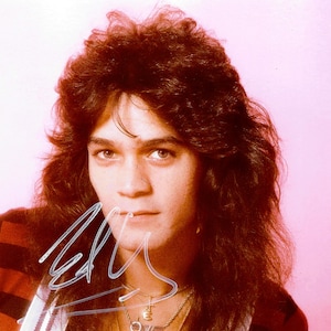 Autografo di Eddie Van Halen (Autografo) + Certificato di autenticità