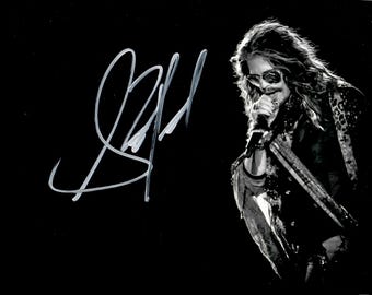 エアロスミス　サイン　レコード　AEROSMITH スティーブンタイラー　直筆 スティーブン・タイラーの直筆サイン入り10インチ×8インチ写真 - Etsy 日本