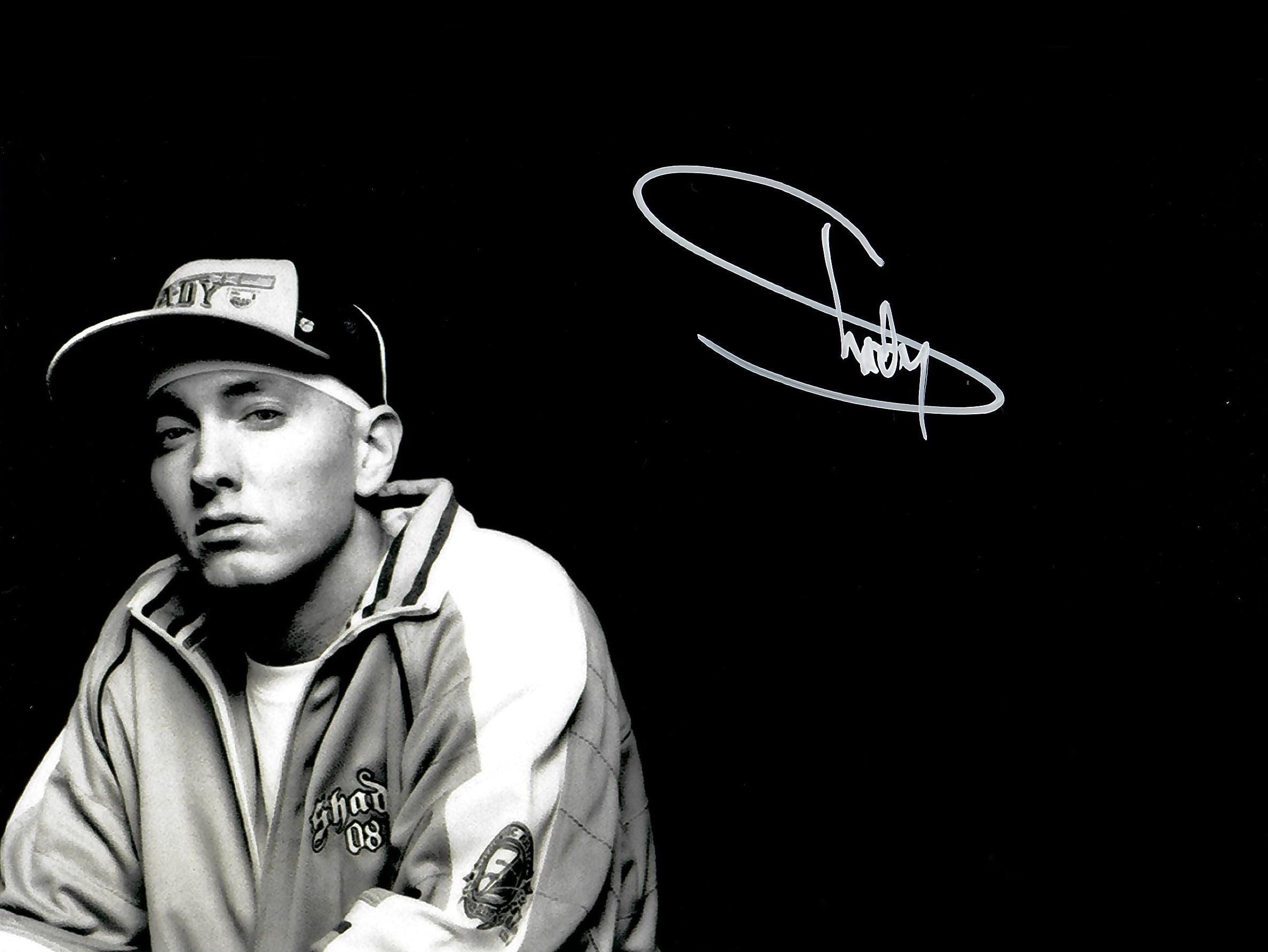 エミネム　直筆サインPhoto エミネム 直筆サインPhoto Yahoo!オークション - 【希少レア】《Eminem